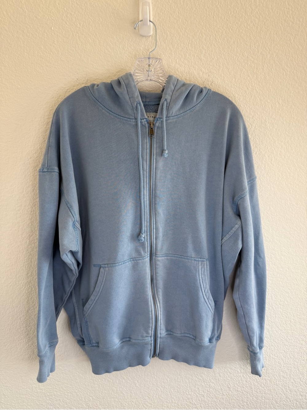 Aeropostale Unisex Full-Zip Light Blue‎ Hoodie